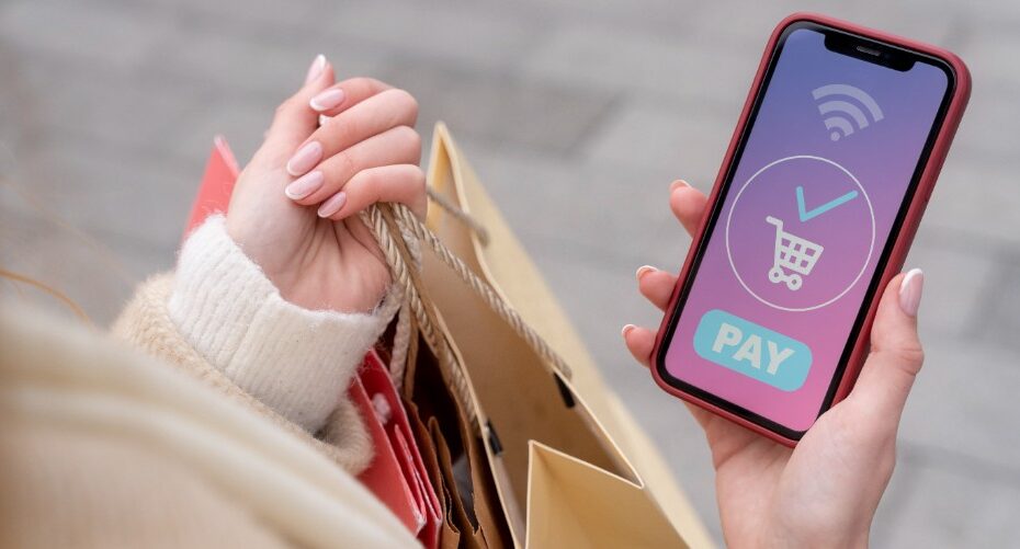 shopping on online ecommerce store