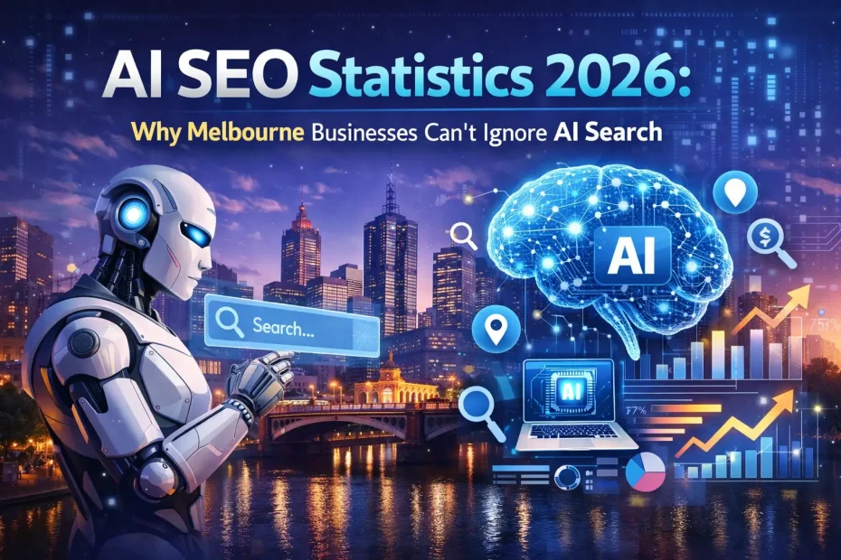 AI SEO Stats 2026 Infographics by SEO Agency Melbourne